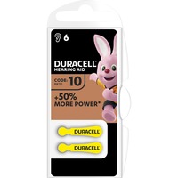 Duracell Hörgerätebatterie Hearing Aid 10 6 Stück, Größe 10