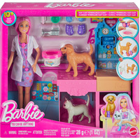 Mattel Barbie "Gute Besserung" Tierkrankenstation Puppe und Zubehör