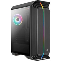 Aerocool Gladiator Duo G-BK-v1, Tower-Gehäuse schwarz, Tempered Glass