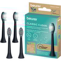 Beurer SC Classic Clean Green Planet, Aufsteckbürste schwarz, 4er Pack