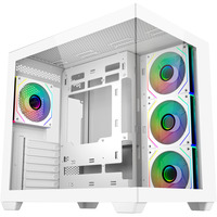 Cooler Master Elite 681 , Tower-Gehäuse weiß, Tempered Glass x 2