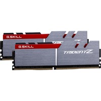 G.Skill DIMM 32 GB DDR4-3600 (2x 16 GB) Dual-Kit, Arbeitsspeicher silber/rot, F4-3600C17D-32GTZ, Trident Z, INTEL XMP