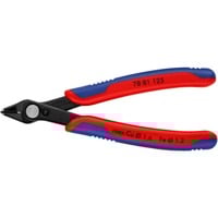 KNIPEX Electronic Super Knips 78 81 125, Elektronik-Zange rot/blau, mit Öffnungsfeder und Öffnungsbegrenzung