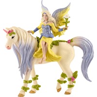 Schleich Bayala Sera mit Blüten-Einhorn, Spielfigur