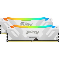 Kingston FURY DIMM 32 GB DDR5-8000 (2x 16 GB) Dual-Kit, Arbeitsspeicher weiß, KF580C38RWAK2-32, Renegade RGB XMP, INTEL XMP