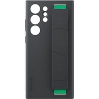SAMSUNG Silicone Grip Case, Schutzhülle schwarz/grün, Samsung Galaxy S23 Ultra