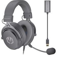 ENDORFY VIRO Plus USB Alt Gray, Gaming-Headset dunkelgrau, USB-A, 3.5 mm Klinke, 7.1-USB-Soundkarte