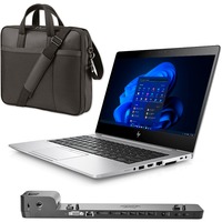 HP  Elitebook 830 G5 Generalüberholt, Notebook silber, Intel® Core™ i5-7300U, Intel® HD Graphics 620, 8 GB DDR4, 256 GB (256 GB SSD), Windows 10 Pro 64-Bit, inkl Tasche und Dockingstation 