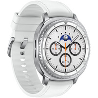 SAMSUNG Galaxy Watch8 Classic, Smartwatch weiß, 46mm, LTE, Hybrid-Armband