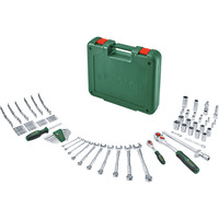 Bosch Heimwerken & Garten Werkzeug Set, 134-teilig, Werkzeug-Set grün, mit Werkzeugkoffer