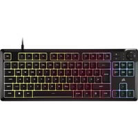 Corsair K55 CORE TKL, Gaming-Tastatur schwarz, DE-Layout, Rubberdome