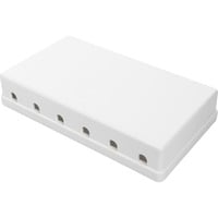 Digitus Konsolidierungs-Punkt Gehäuse, für 6x Keystone Module weiß, Aufputzbox, 6-Port
