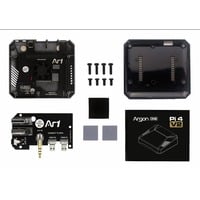 Gehäuse für Raspberry Pi 4 Argon One V2 schwarz, für Raspberry Pi 4 B