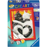 Ravensburger CreArt - Katzen-Liebe, Malen 