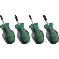 Bosch Heimwerken & Garten Kurzschraubendreher Set, 4-teilig grün/schwarz, 4-teilig