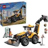 LEGO 60480 City Gelber Baggerlader, Konstruktionsspielzeug 