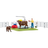 Schleich Farm World Kuh Waschstation, Spielfigur