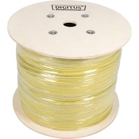 Digitus Professional Cat.7a S/FTP Verlegekabel simplex, Dca gelb, 1.000 Meter Trommel