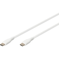 Digitus USB 2.0 Silikon-Anschlusskabel USB-C > USB-C weiß, 0,5 Meter, PD, Laden mit bis zu 60 Watt