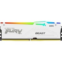 Kingston FURY DIMM 32 GB DDR5-5200 , Arbeitsspeicher weiß, KF552C36BWEA-32, FURY Beast RGB, AMD EXPO