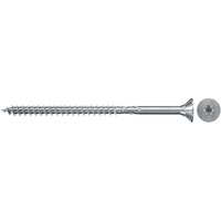 fischer Spanplattenschraube ClassicFast II 4,0x70 Senkkopf TX 200 Stück, mit Teilgewinde, verzinkt