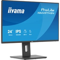 iiyama ProLite XB2497HSN-B1, LED-Monitor 60.5 cm (23.8 Zoll), schwarz (matt), FullHD, IPS, HDMI, DP, USB-C, USB-Hub, Daisy Chain, 100Hz Panel