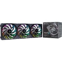 Seasonic MagFlow ARGB, Gehäuselüfter schwarz, 3-Fan Kit, 120 mm
