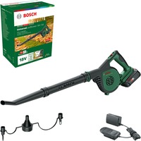 Bosch Akku-Laubbläser Universal LeafBlower 18V-130, 18Volt grün/schwarz, Li-Ionen Akku 2,5Ah, POWER FOR ALL ALLIANCE