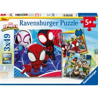 Ravensburger Kinderpuzzle Spideys Abenteuer 3x 49 Teile