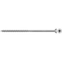 fischer Spanplattenschraube PowerFast II 6,0x140 Senkkopf TX 100 Stück, mit Teilgewinde, Edelstahl A2