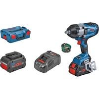 Bosch PRO Akku-Schlagschrauber BITURBO GDS 18V-1000 C Professional, 18Volt blau/schwarz, 2x Akku ProCORE18V 8,0Ah, Bluetooth Modul, 1/2", in L-BOXX