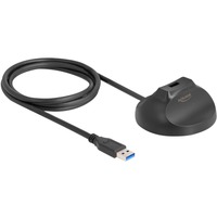 DeLOCK Magnetischer Standfuß USB-A 5 Gbps Docking Kabel schwarz, 1,2 Meter