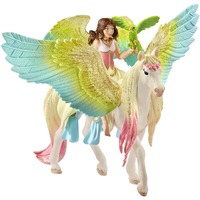 Schleich Bayala Surah mit Glitzer-Pegasus, Spielfigur 