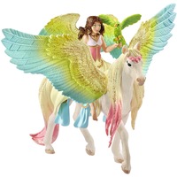 Schleich Bayala Surah mit Glitzer-Pegasus, Spielfigur