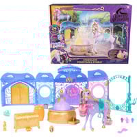 Spin Master Unicorn Academy - Stall Spielset, Spielgebäude inkl. Brunnen mit Licht- und Soundeffekten
