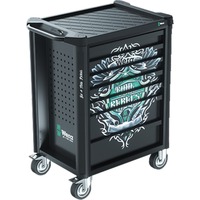 Wera Tool Rebel 9700 Werkstattwagen 1, mit Bestückung, Werkzeugwagen schwarz, inkl. 78 Werkzeuge