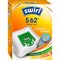 Swirl Staubsaugerbeutel S62 MicroPor 4 Beutel + 1 Filter, für Siemens, Bosch