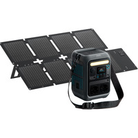 Anker SOLIX Tragbare Powerstation C300X DC + Faltbares Solarpanel PS60 grau, 288Wh, 300 Watt, PD 3.1