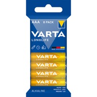 VARTA Longlife Batterie LR03, AAA (Micro) 8 Stück, AAA