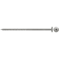 fischer Holzbauschraube PowerFast 6,0x140 Tellerkopf TX 100 Stück, mit Teilgewinde, Edelstahl A2