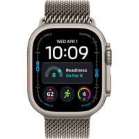 Apple Watch Ultra 4, Smartwatch Titan natur, 49 mm, Milanaise Armband Titan natur M, Cellular