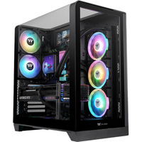 Thermaltake View 390 TG , Tower-Gehäuse schwarz, Tempered Glass x 2