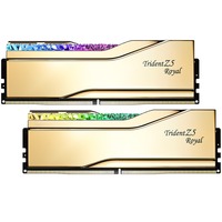 G.Skill DIMM 32 GB DDR5-6000, Arbeitsspeicher gold, F5-6000J2836G16GX2-TR5G, Trident Z5 Royal RGB, INTEL XMP