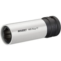 Hazet Steckschlüssel 905SLG-17, 1/2" weiß, mit farbiger Hülse, für Alu-Felgen, 17mm