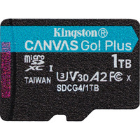 Kingston Canvas Go! Plus 1 TB microSDXC, Speicherkarte schwarz, UHS-I U3, Class 10, V30, A2