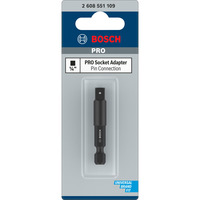 Bosch PRO Socket Adapter 1/4'' Sechskant > 1/4" Vierkant Impact Control