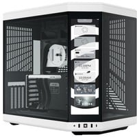 HYTE Y70 Touch White, Tower-Gehäuse schwarz/weiß, Tempered Glass