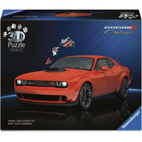 Ravensburger 3D Puzzle Iconics: Dodge Challenger R/T Scat Pack Widebody 