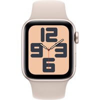 Apple Watch SE (2023), Smartwatch Polarstern, 40 mm, Sportarmband, Aluminium