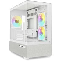 Sharkoon MK7 ARGB , Tower-Gehäuse weiß, Tempered Glass x 2